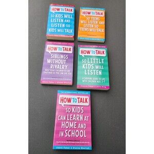 Lot of 5 How to Talk Siblings, So Little Kids, So Kids, So Teens Paperback Books